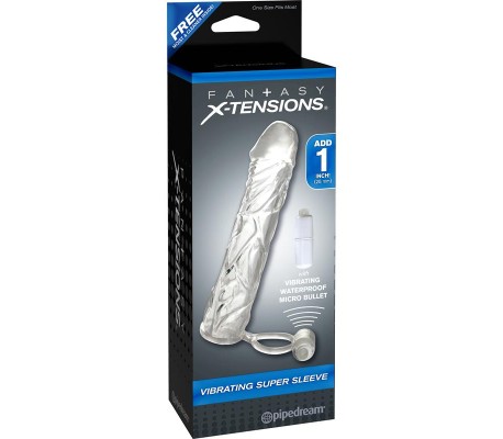 Fantasy X-tensions  Funda de Pene Vibradora - Color Claro