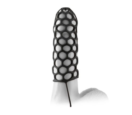 Fantasy X-tensions  Silicone Warrior Cock Cage-Bla