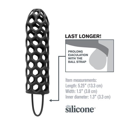 Fantasy X-tensions  Silicone Warrior Cock Cage-Bla