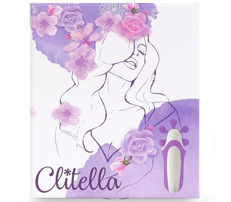 Clitella Estimulador Sexo Oral con Accesorios Púrpura