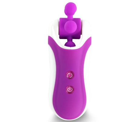 Clitella Estimulador Sexo Oral con Accesorios Púrpura