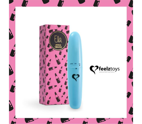 Ella Lipstick Vibrador Light Blue