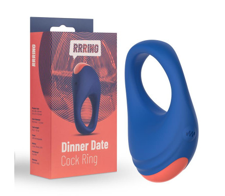 Rring Dinner Date Anillo para el Pene con Vibración USB Silicona