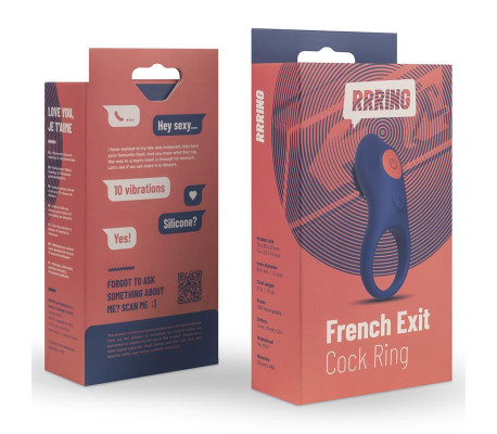 Rring French Exit Anillo para el Pene con Vibración USB Silicona