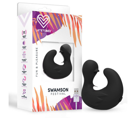 Swamson Dedal Patito Estimulador USB Silicona Negro