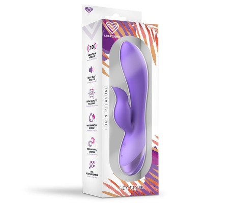 Vibrador Engar USB Púrpura