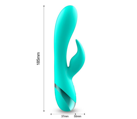Vibrador Pertes USB Celeste