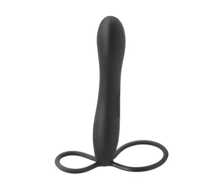 Fetish Fantasy Elite Double Trouble Dildo con Correa Negro