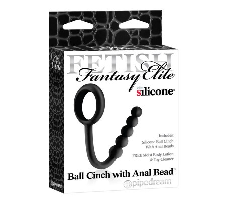 Fetish Fantasy Elite Perlas Anales con Anillo Testicular Negro