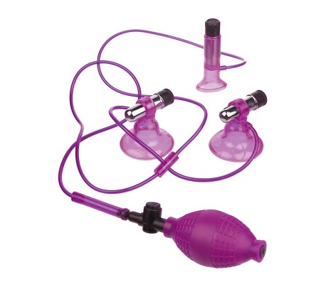 Bomba para Pezones y Vagina con Vibración