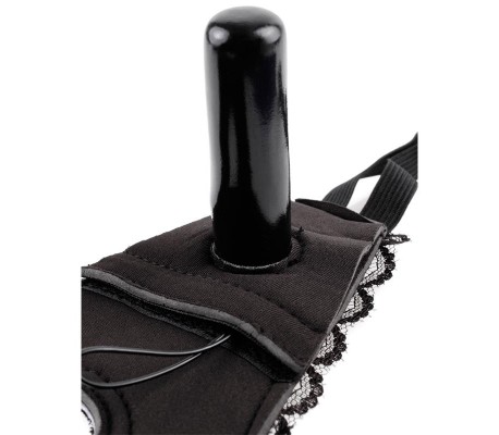 Arnés con Dildo con Vibración y Control Remoto Púrpura