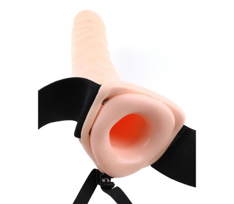 Arnés con Dildo Hueco y Vibración 8