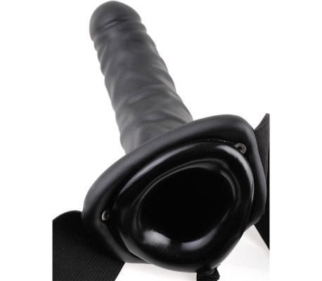 Fetish Fantasy Series Arnés Vibrador Hueco de 20 cm Negro