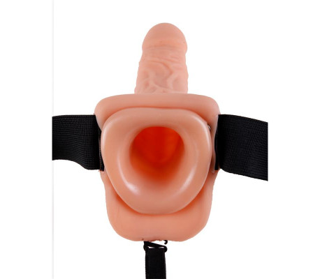 Fetish Fantasy Series Arnés con Hueco y Testículos de 17,7 cm Color Natural