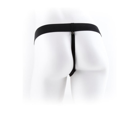 Fetish Fantasy Series Arnés con Hueco y Testículos de 17,7 cm Color Natural