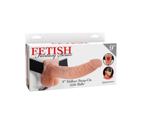 Arnés con Dildo Hueco 9 Natural