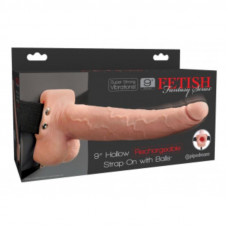 Arnes Elastico con Dildo Hueco 9 10 Funciones Vibracion USB Natural