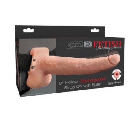 Arnes Elastico con Dildo Hueco 9 10 Funciones Vibracion USB Natural