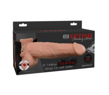 Arnes Elastico con Dildo Hueco 9 Funcion Squirting Natural