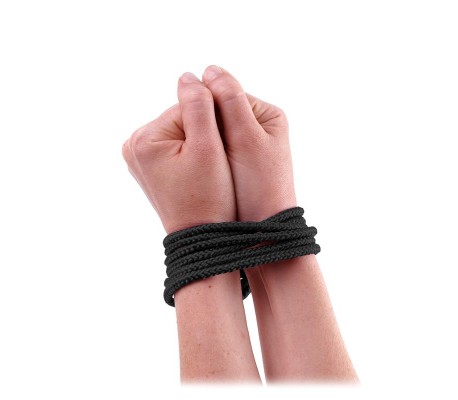 Mini Cuerda de Seda Negro