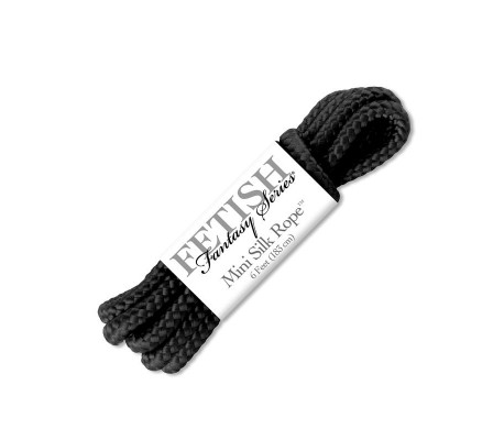 Mini Cuerda de Seda Negro