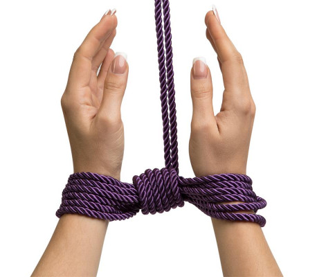 Want to Play? Cuerda de Seda para Bondage 10 metros Púrpura
