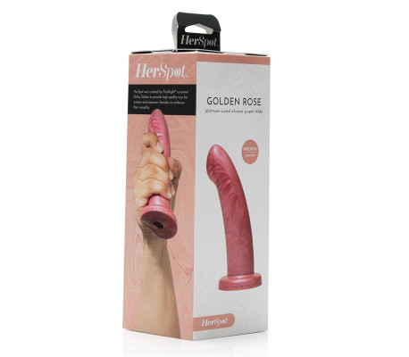 Herspot Dildo Golden Rose Talla Mediana