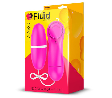 Laaso Huevo Vibrador Multi Velocidad Control Remoto Rose