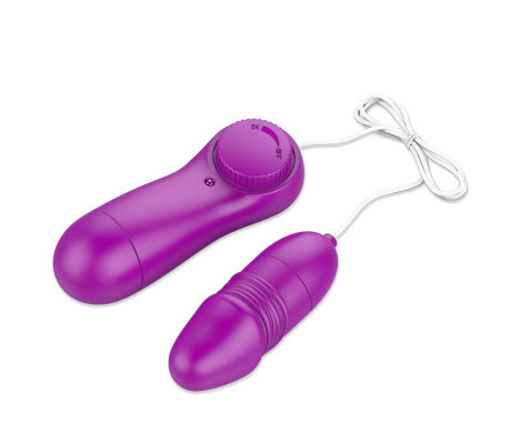 Laary Huevo Vibrador Multi Velocidad Control Remoto Púrpur