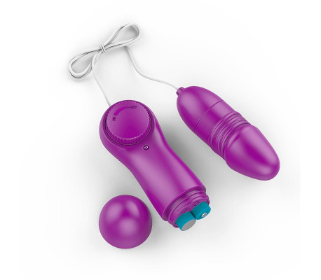 Laary Huevo Vibrador Multi Velocidad Control Remoto Púrpur