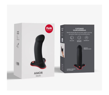 Amor Dildo Black/Red