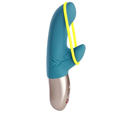 Amorino Vibrador del Punto G Petrol/Neon Yellow