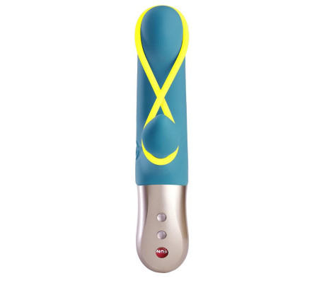 Amorino Vibrador del Punto G Petrol/Neon Yellow