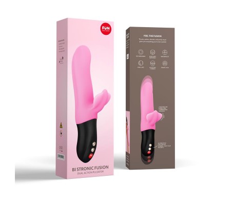 Vibrador con Empuje Bi Stronic Fusion Candy Rose