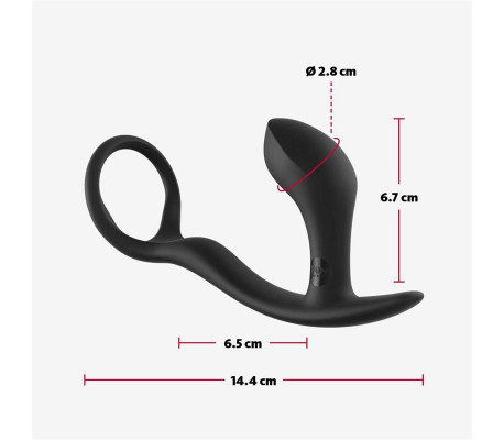 Bootie Ring Anillo para el Pene y Plug Anal Slate