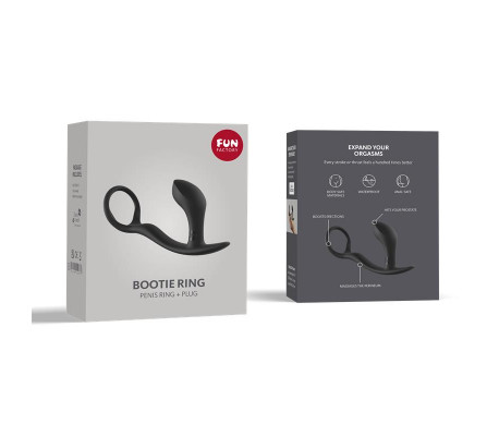 Bootie Ring Anillo para el Pene y Plug Anal Slate