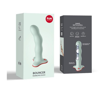 Bouncer Dildo con Bolas Internas Sage Green