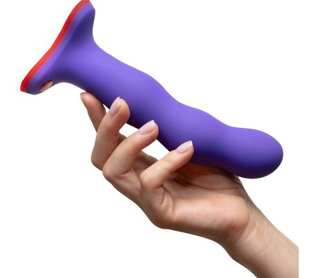 Bouncer Dildo con Bolas Internas Flashy Purple
