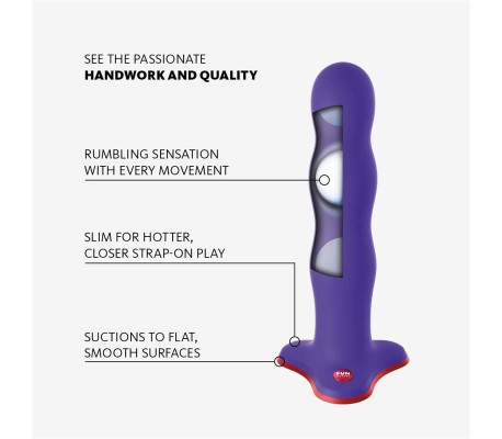 Bouncer Dildo con Bolas Internas Flashy Purple