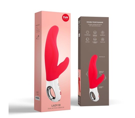 Lady Bi Vibrador India Red