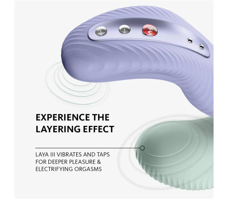 Vibrador con Función de Pulso LAYA III Soft Violet