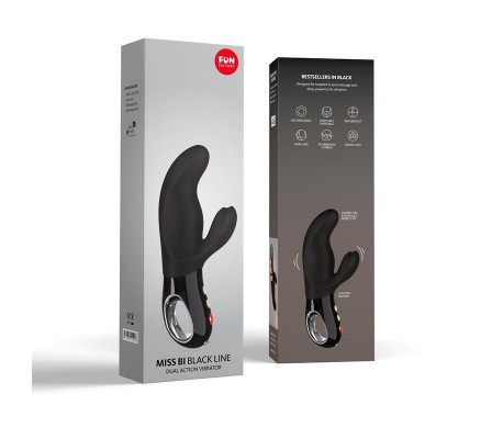 Vibrador de Punto G Miss Bi Black