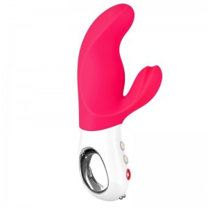 Vibrador para el Punto G Miss Bi Pink and White