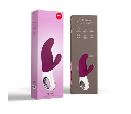 Vibrador para el Punto G Miss Bi Grape and White