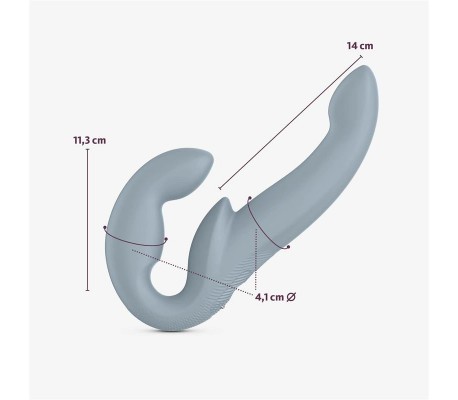 Share Vibe Pro Vibrador Doble Cool Grey