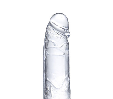 Dildo Realista con Testículos Material Cristalino 22 cm
