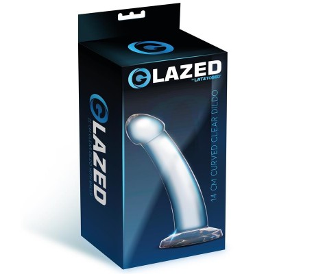 Dildo Curvado Material Cristalino 14 cm
