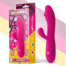 Candy Vibrador con Conejito Punto G USB Silicona Fucshia
