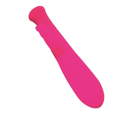 Cotton Vibrador Punto G y Conejito USB Silicona Fuchsia
