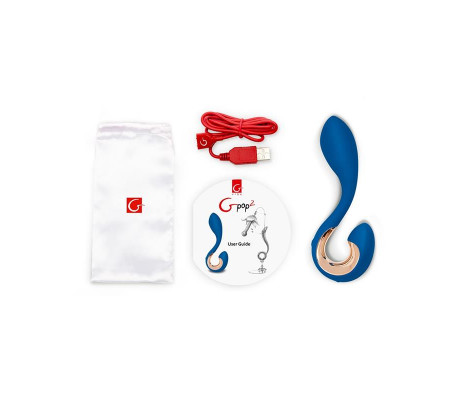 Gpop2 Vibrador Punto G y P Azul Indigo